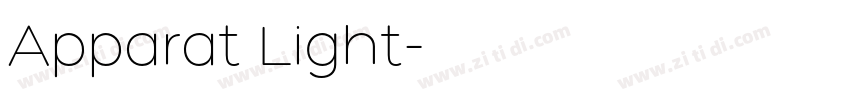 Apparat Light字体转换